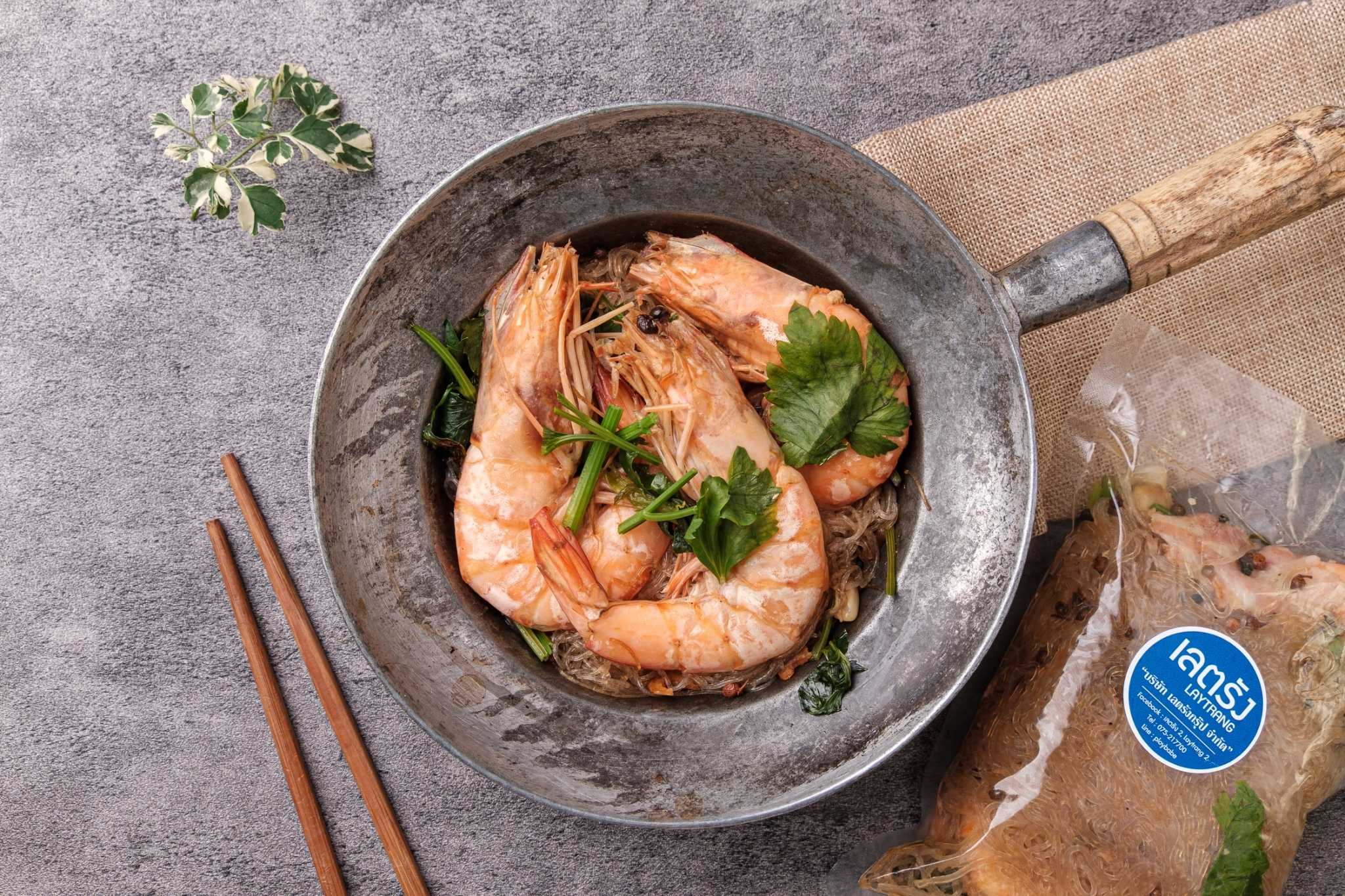 กุ้งอบวุ้นเส้น 
