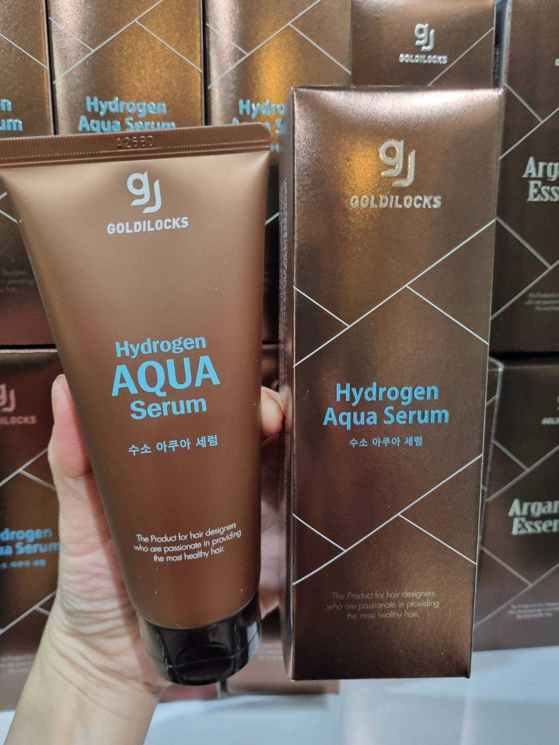 Goldilocks Hydrogen Aqua serum 150ml , Korea   อาหารผมสุตรน้ำ เติมความชุ่มชื้นได้ทันทีและไม่เหนียว