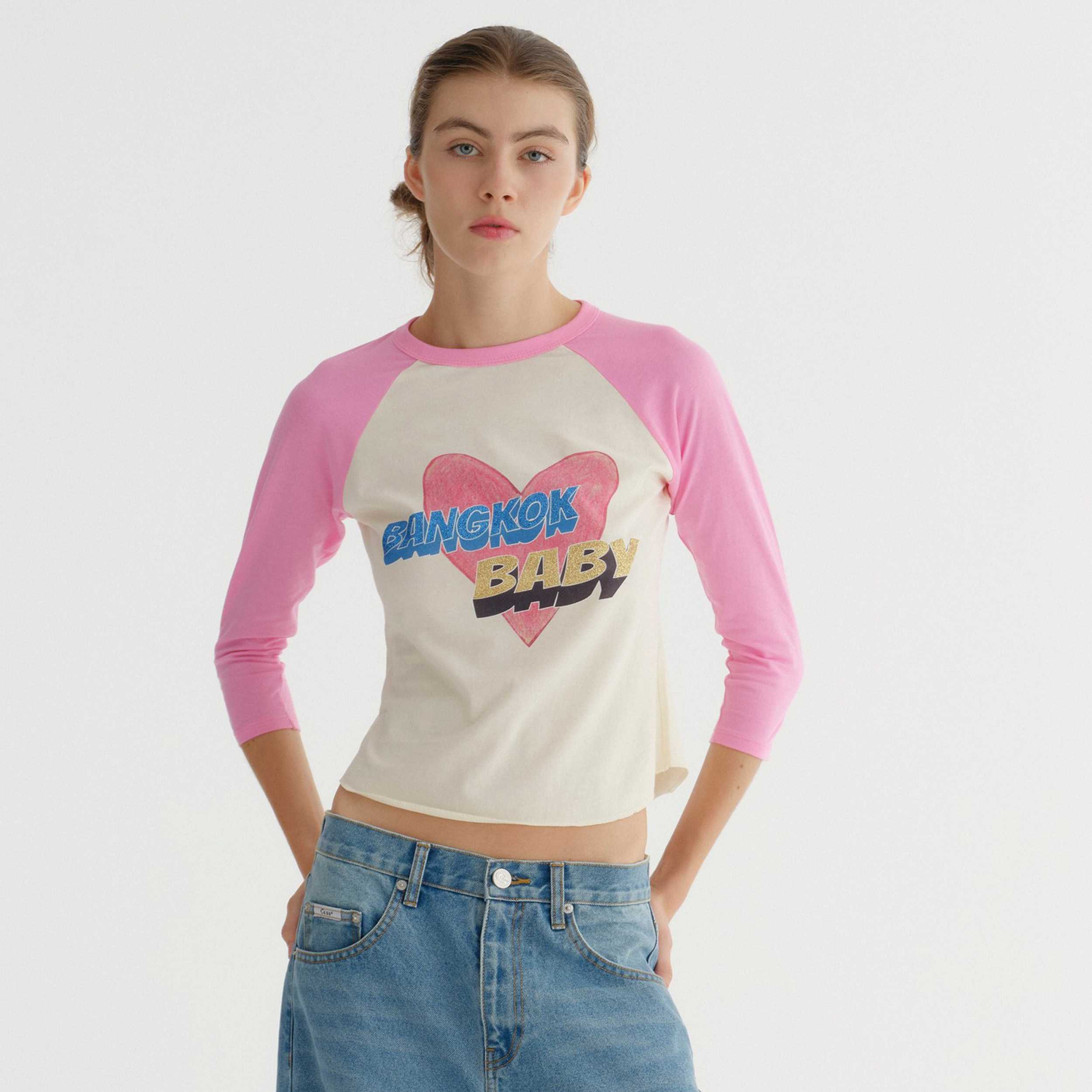 RAGLAN TSHIRT (PINK)