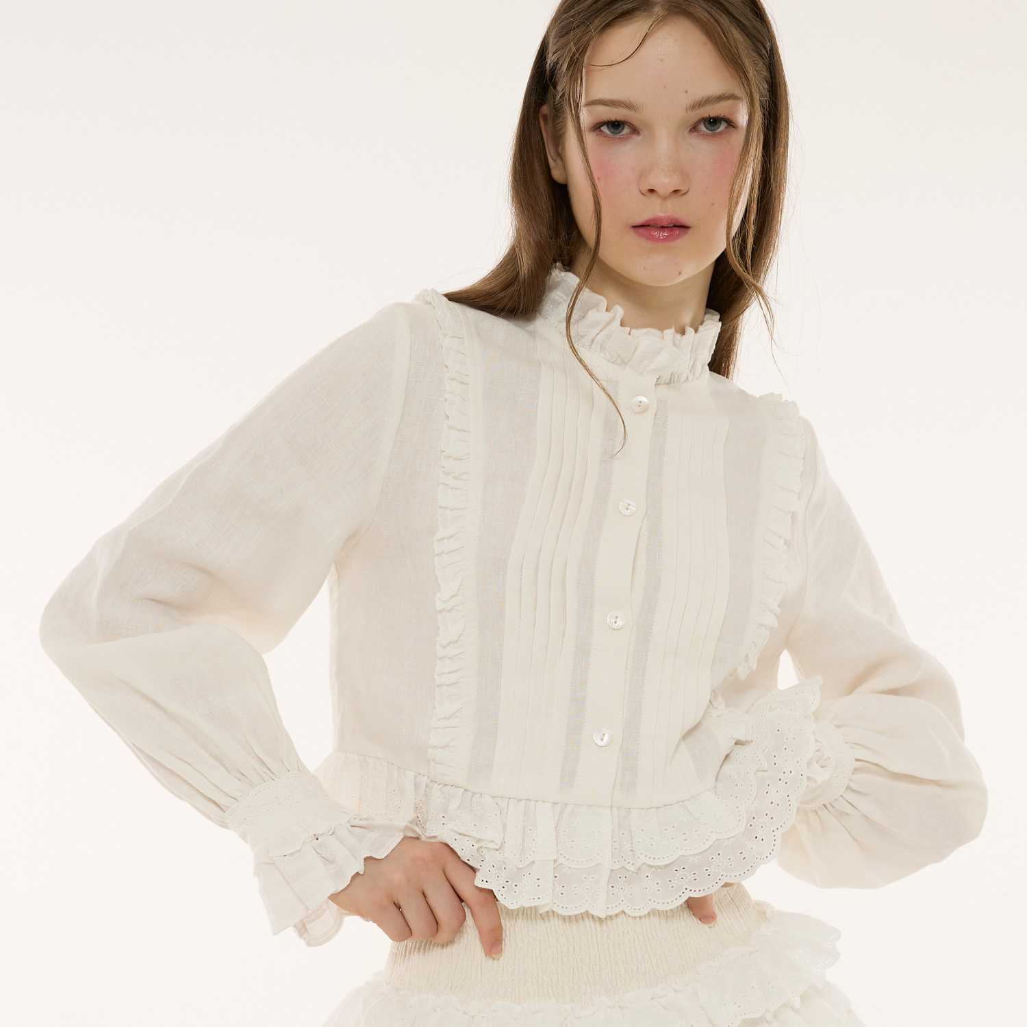 The Nutcracker Lace Blouse (White)