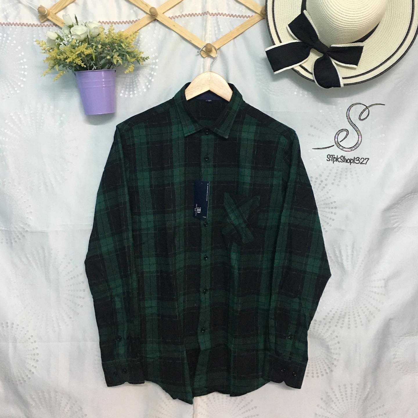 เสื้อเชิ๊ตลายสก็อต SPT-005