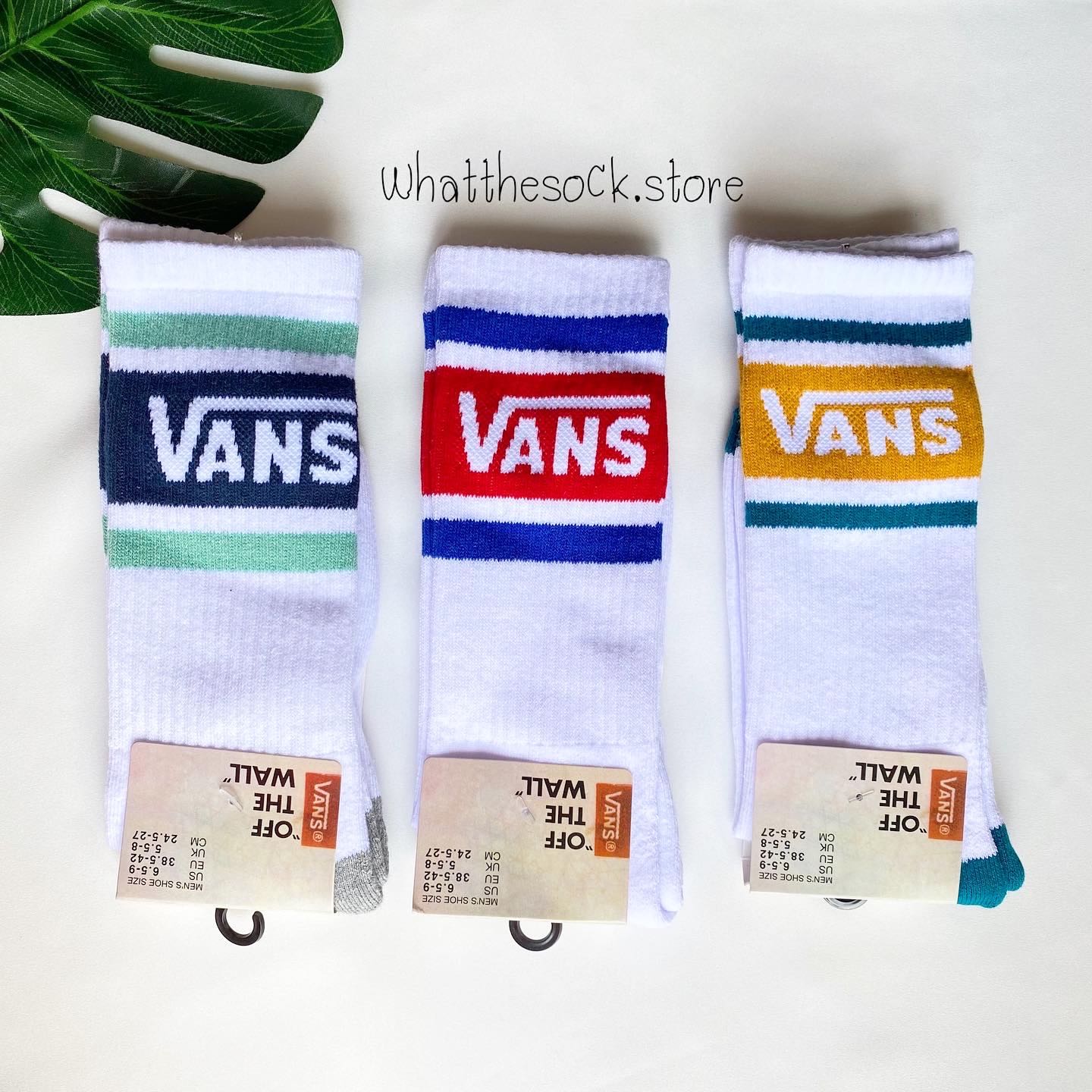 Vans sock ถุงเท้าสตรีท ถุงเท้าข้อยาว พร้อมส่ง‼️