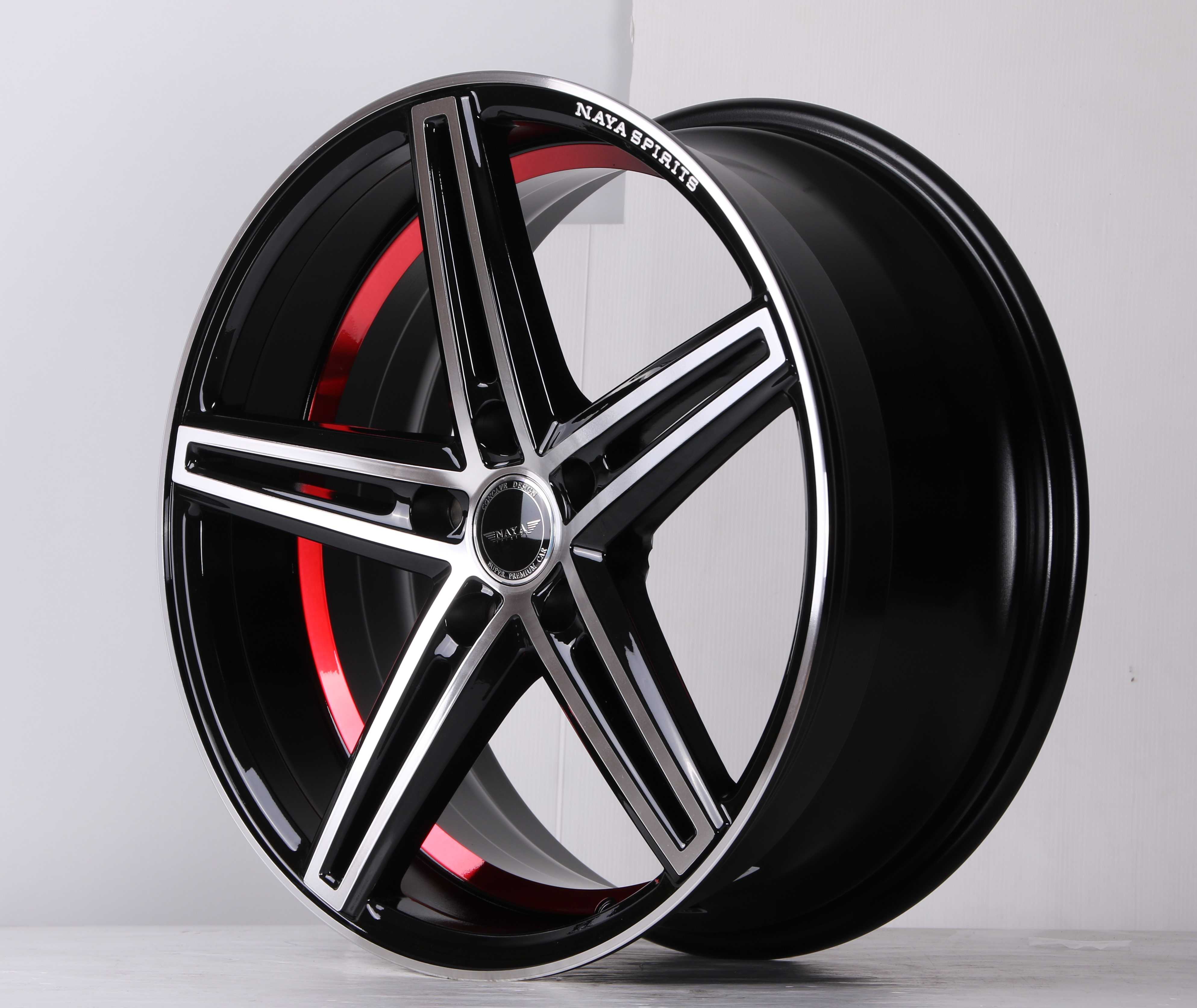 แม็กซ์ KARDIA(3180) 18X8.0 5X100 ET40 CB.73.1 XP-(R-B)B-P-XZ  (สีหน้าเงาร่องดำท้องแดง)