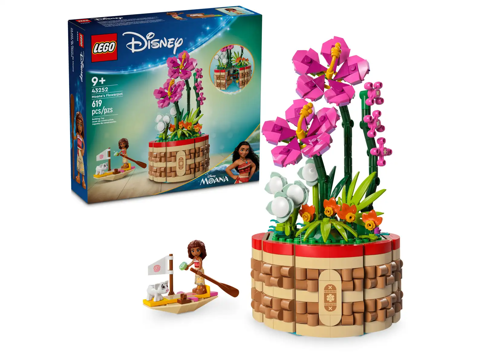 LEGO 43252-MOANA S FLOWERPOT(สินค้าซื้อแล้วไม่รับเปลี่ยนคืน)