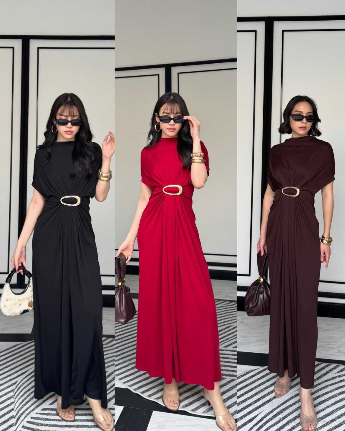 Patcha Dress เดรสผ้ายืดได้ มี 3 สี