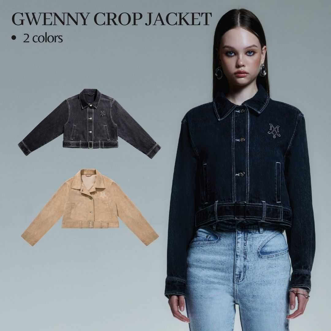 Merge Official - Gwenny Crop Jacket (Black ส่ง 14/5 Suede Latte ส่ง 17/5)(เปิดขาย 5 May 12:00)