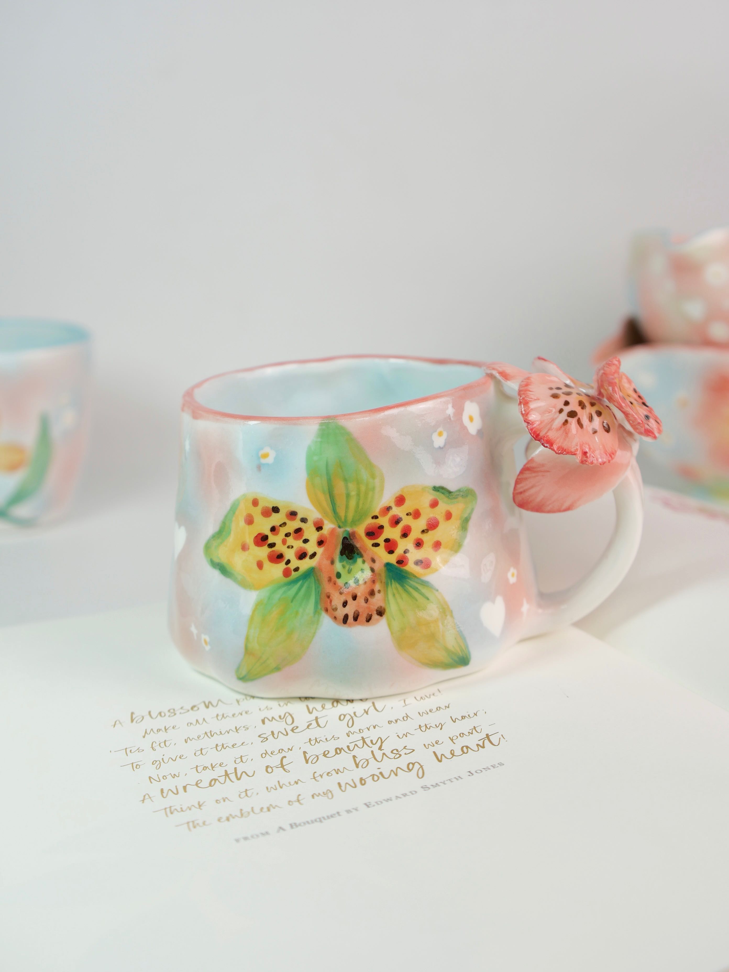 honey orchid mug