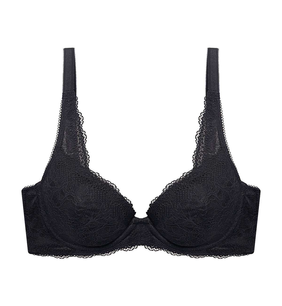 One price Triumph 10218413 Natural Elegance Delicate WHP-R 0004  เสื้อชั้นในรูปแบบมีโครง สีดำ
