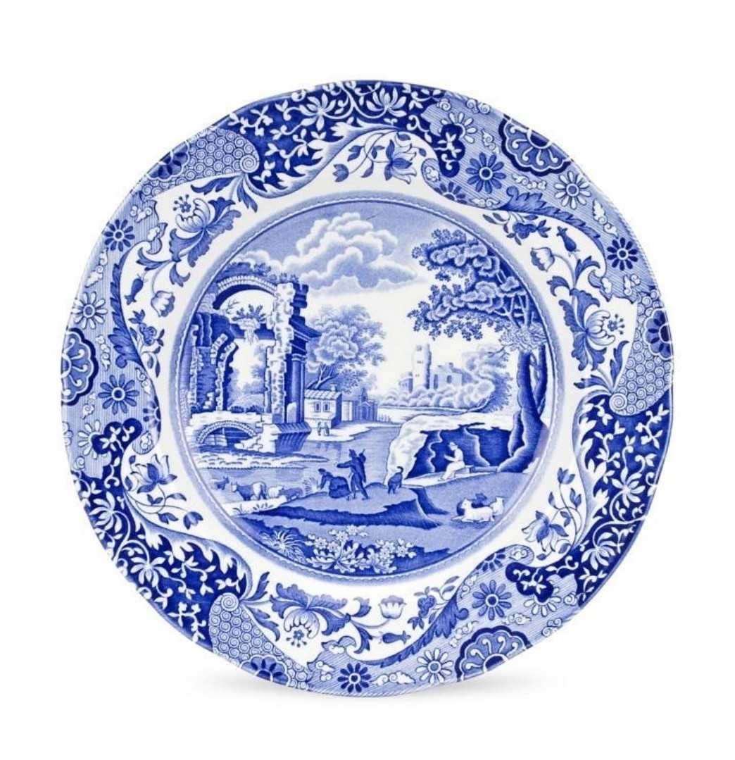 พร้อมส่ง SPODE  BLUE  ITTALIAN 10 INCH DINNER PLATE // จานทานข้าว