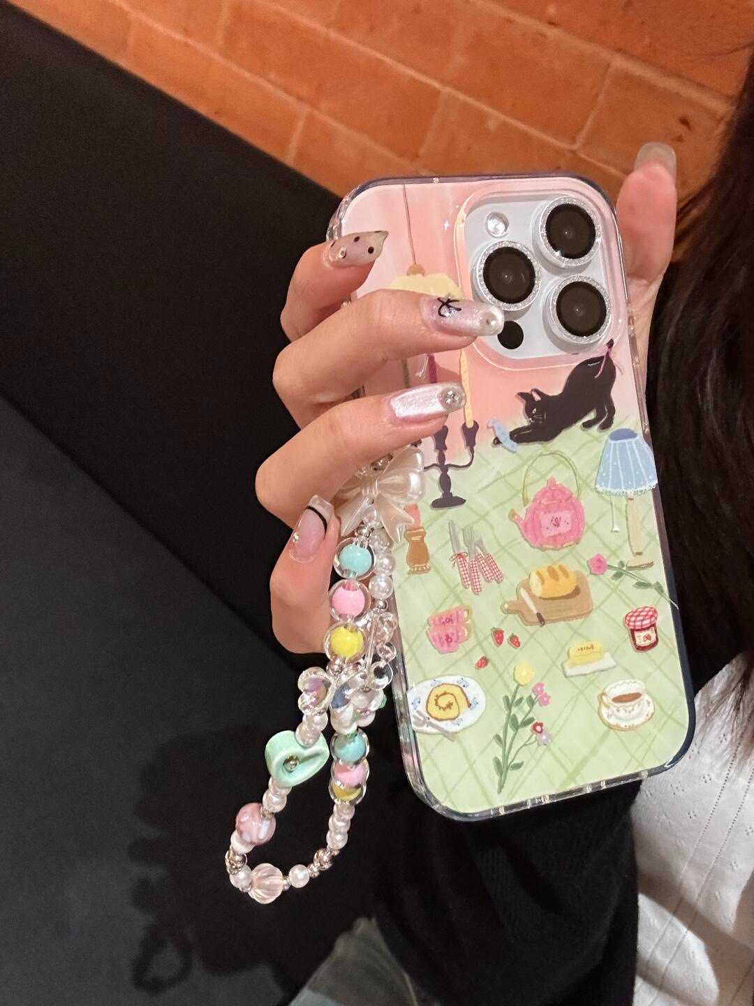 Whiskers & Tea Time iPhone Case