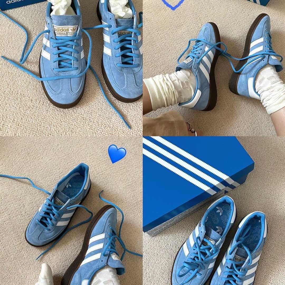 (พร้อมส่ง) Adidas Handball Spezial Light Blue