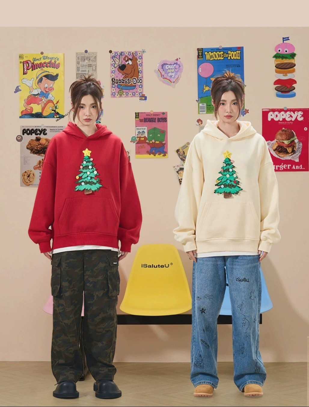 ( SALE ) CHRISTMAS TREE HOODIES JUMPER 