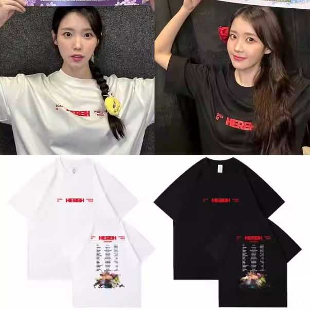 Pre-Order | เสื้อยืด IU : 2024 IU HEREH WORLD TOUR CONCERT