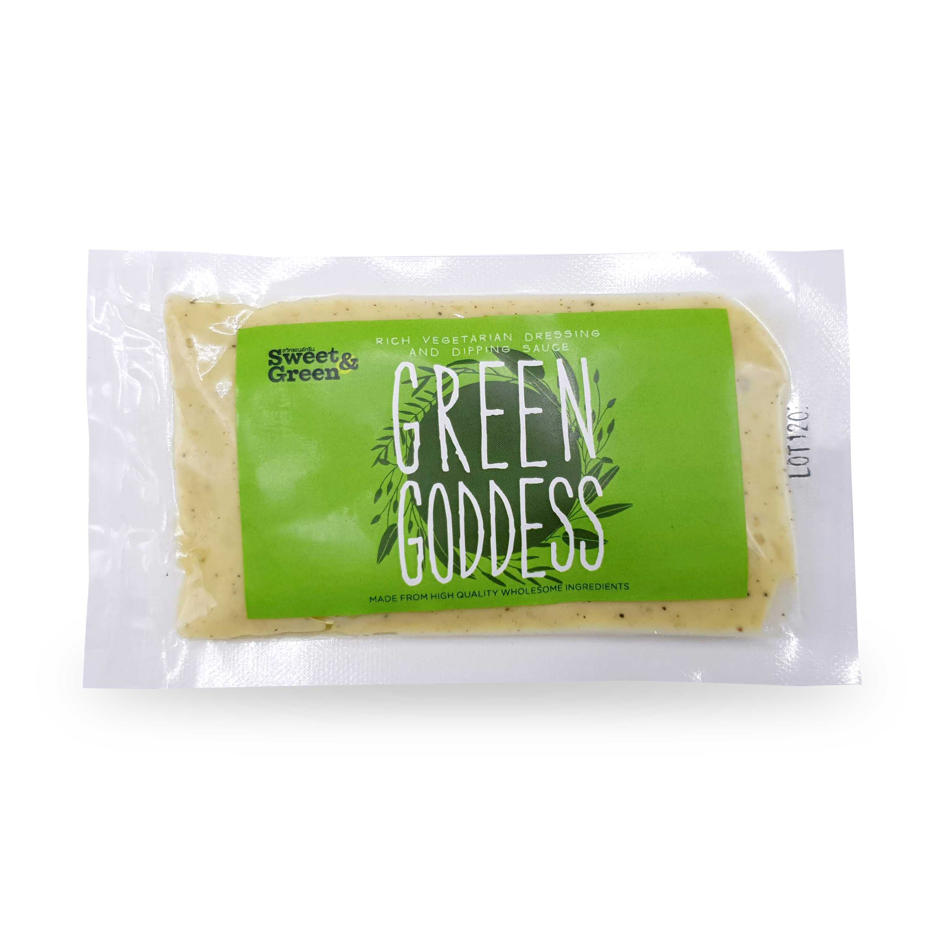 น้ำสลัด กรีน ก็อดเดส แบบซอง (Green Goddess salad dressing) BBF 10/09/2025