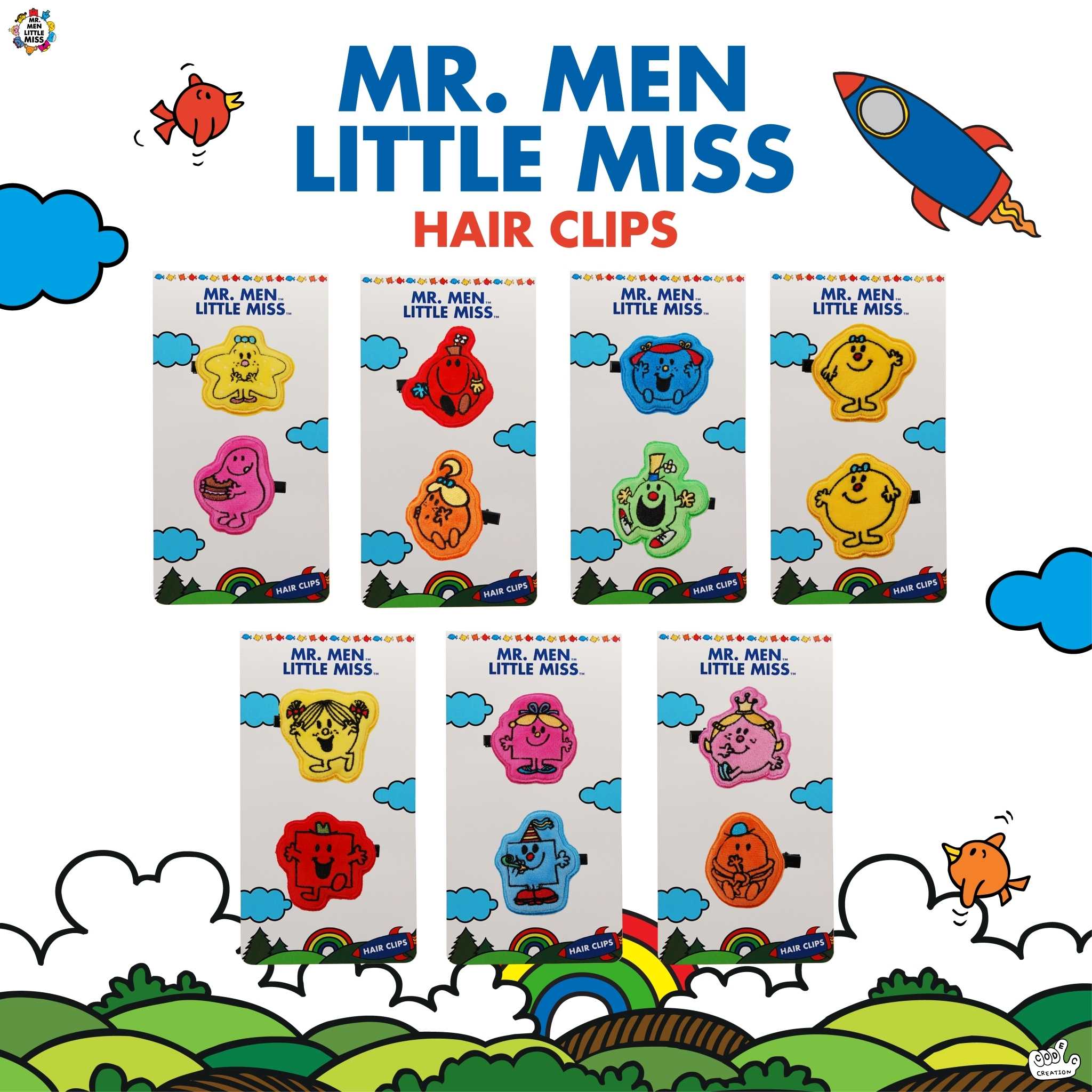 Hair clip (Mr.men and Little miss)