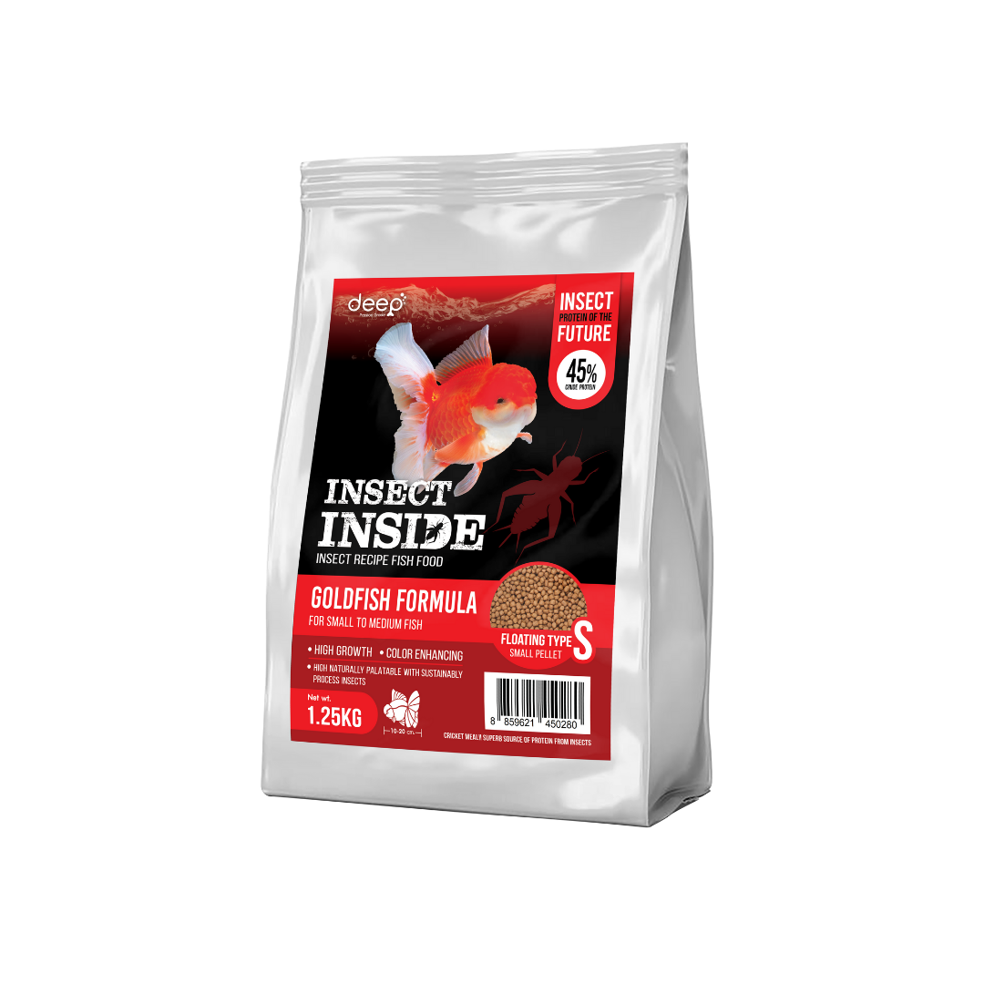 Deep Insect Inside 1.25kg - อาหารปลาทองทุกสายพันธุ์ สูตรเร่งโต&เร่งสี ขนาด 1.25กก.