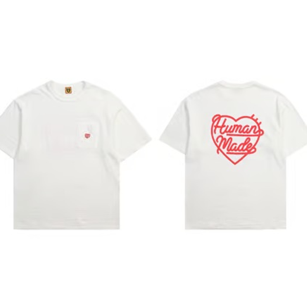 Human Made Pocket Heart Red White