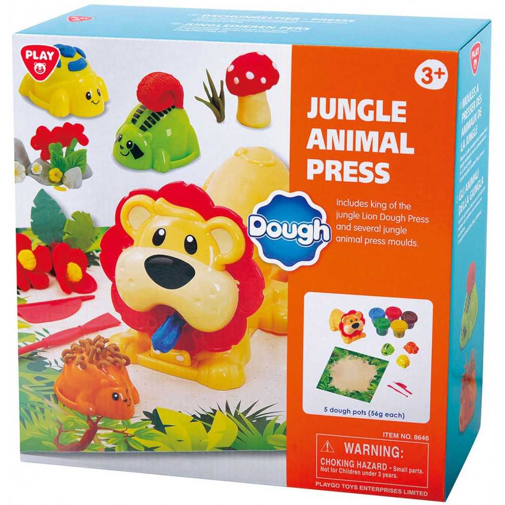 Playgo ของเล่นเสริมพัฒนาการ โดว์เซ็ตสัตว์ป่าร่าเริง (PG-8646)