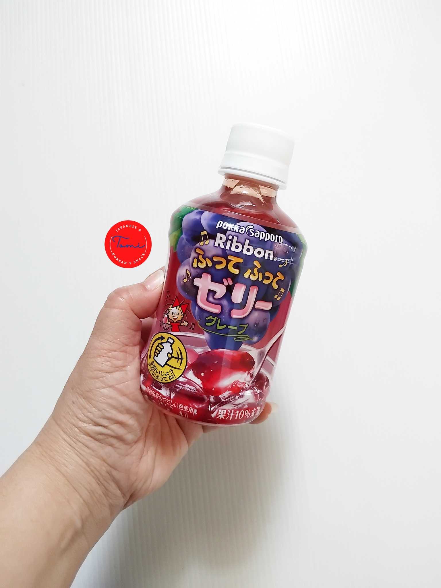 Pokka Sapporo Ribbon น้ำผลไม้ผสมเยลลี่ รสองุ่น