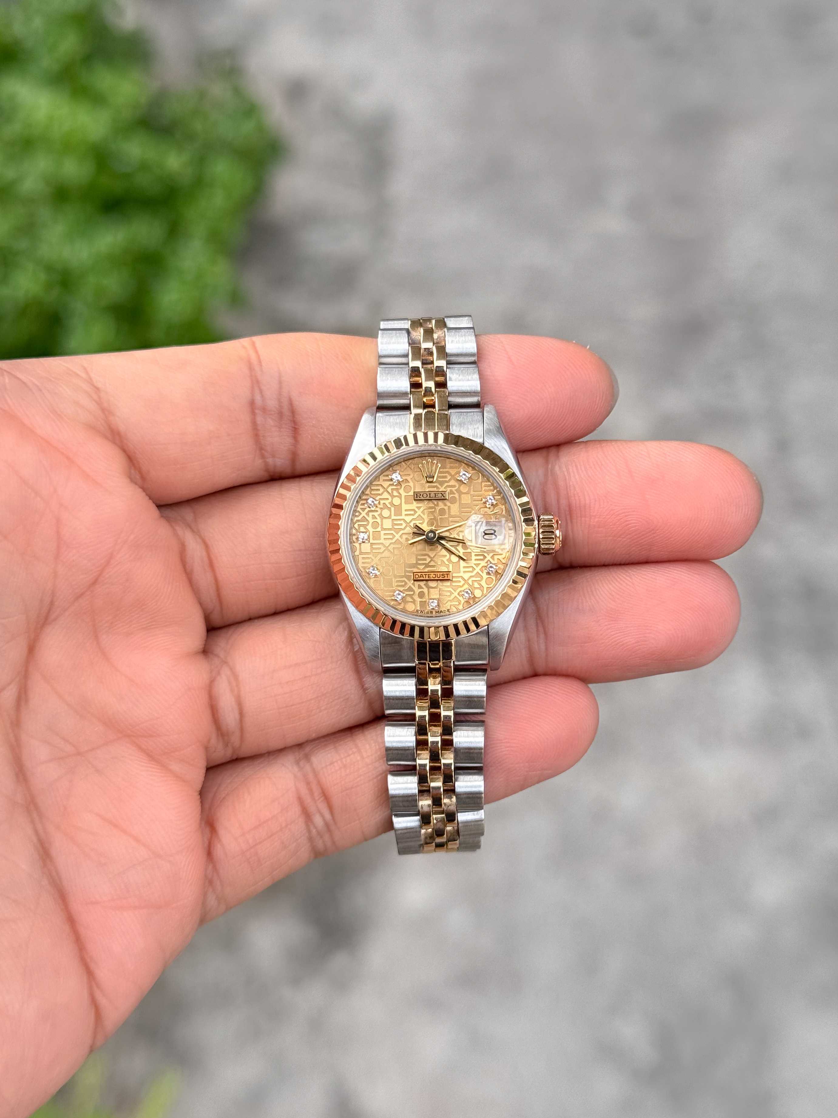 Rolex Datejust 69173 Diamond 2tone 18K Automatic Lady Size