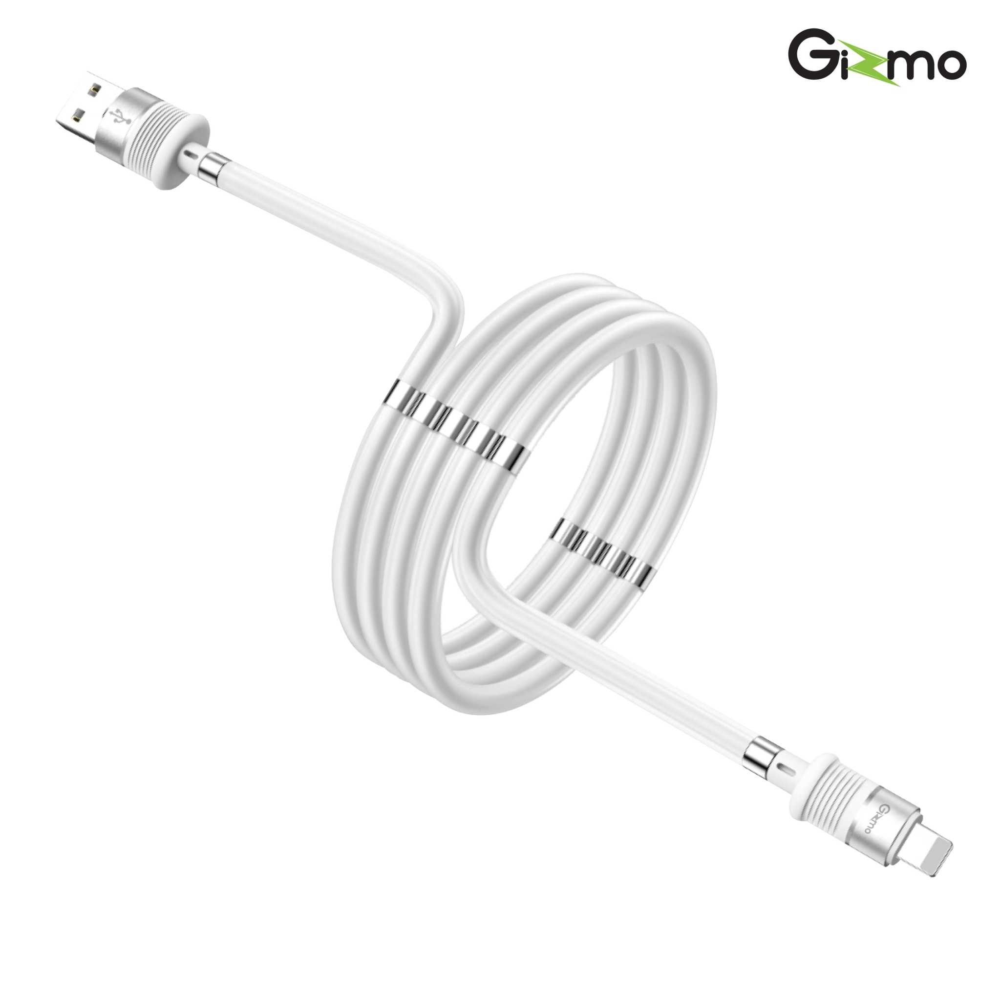 Gizmo สายชาร์จแม่เหล็ก สายชาร์จ ios ,micro,type-c รุ่น Magnetic sucker เก็บง่าย แม่เหล็กดูดเก็บ