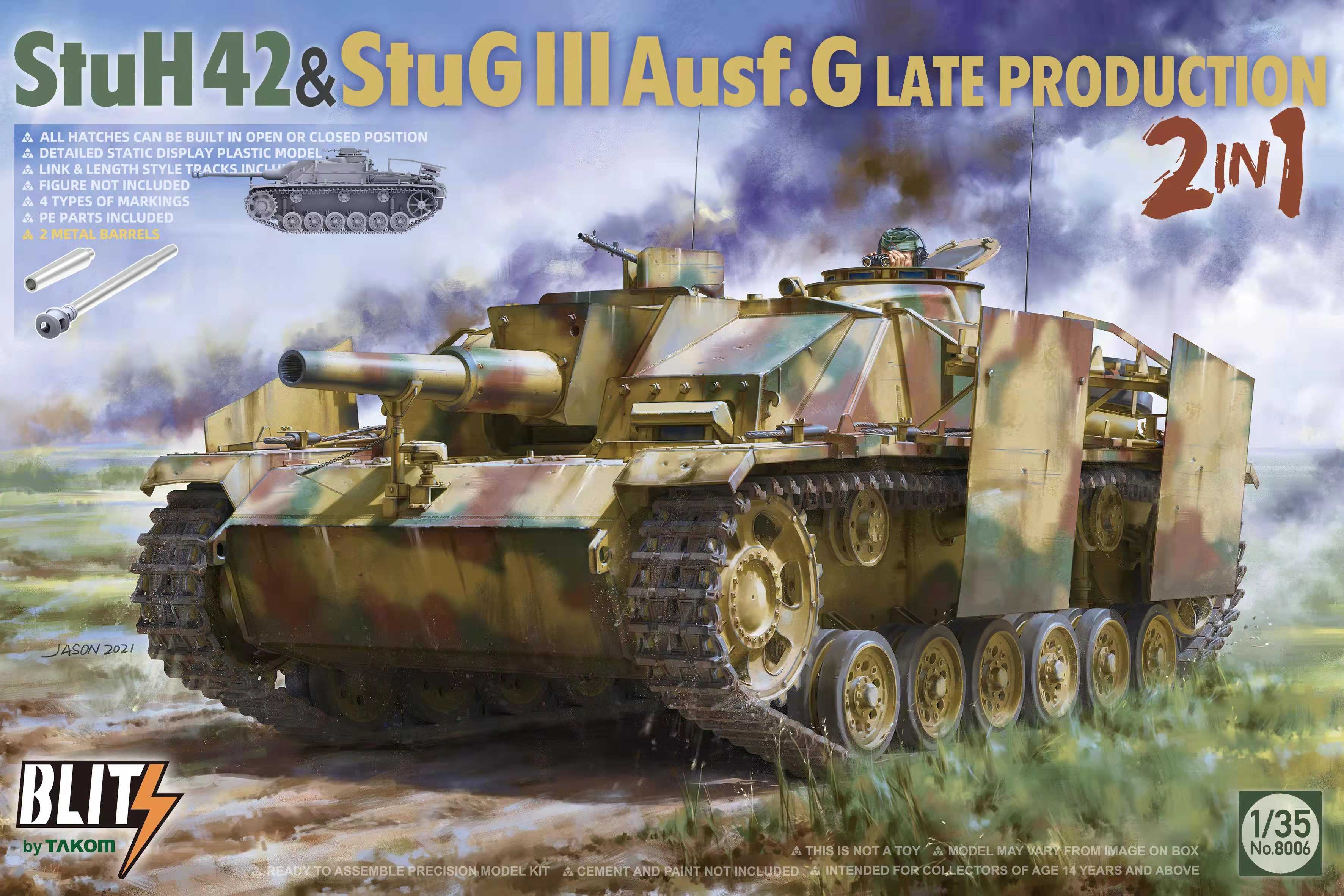 1/35 StuH42&StuG III Ausf.G Late Prodution 2 in 1