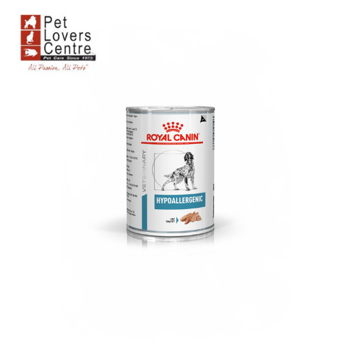 ROYAL CANIN (DR.) อาหารสุนัขประกอบการรักษา ภาวะภูมิแพ้อาหาร ชนิดเปียก HYPOALLERGENIC ขนาด 400 กรัม