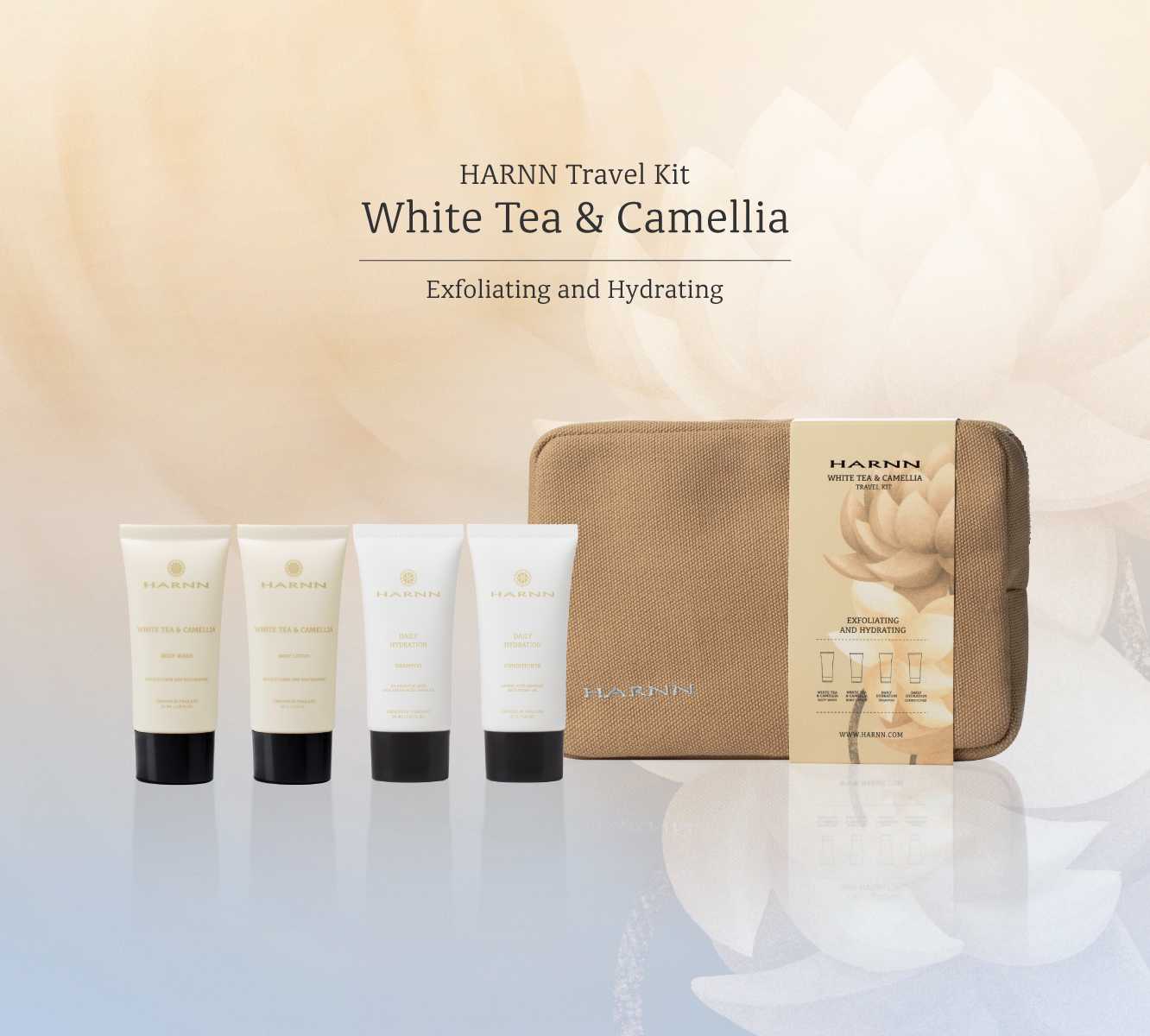 HARNN WHITE TEA & CAMELLIA TRAVEL KIT SET