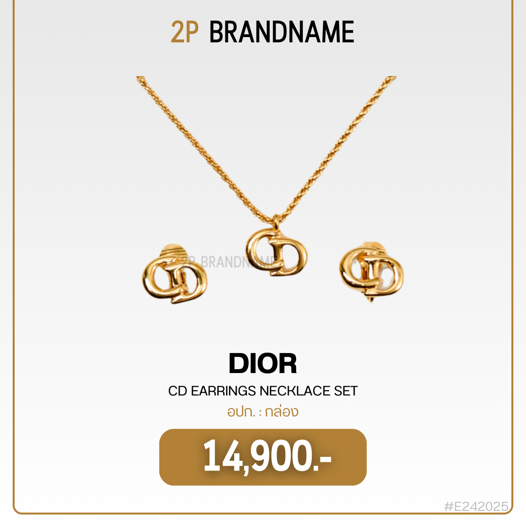 Dior CD Earrings Necklace Set (E242025)