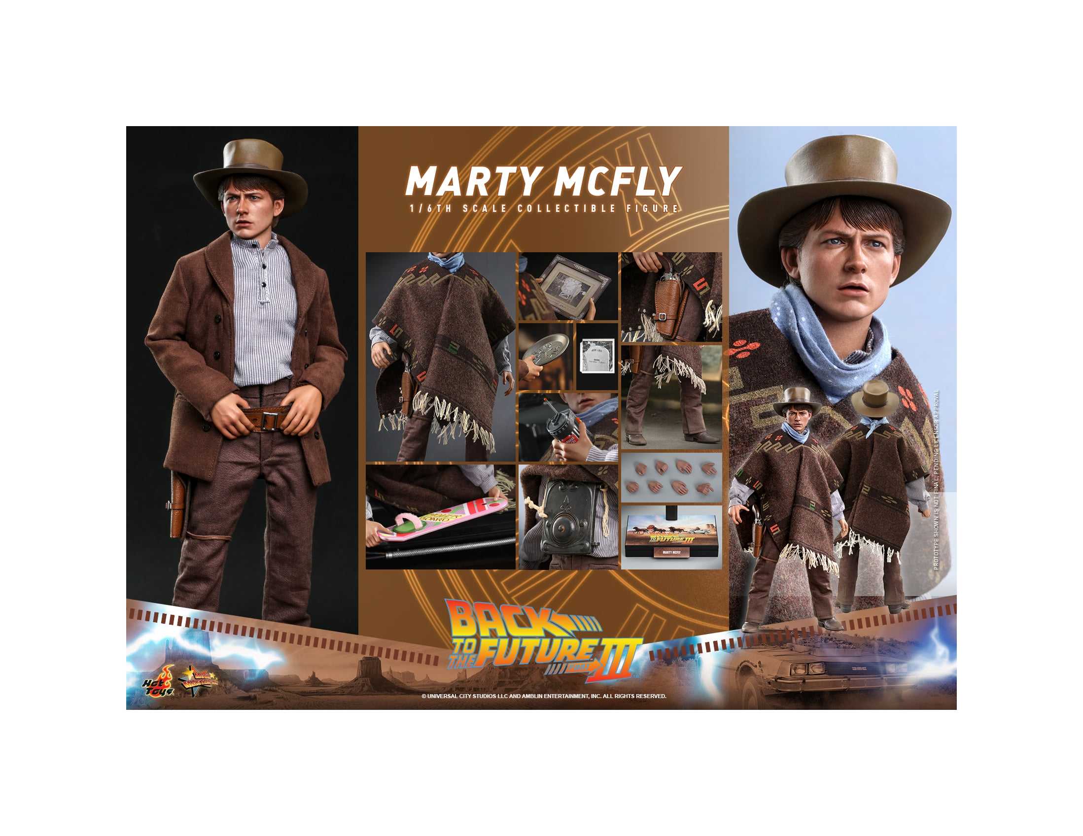 Hot Toys MMS616 1/6 Back to the Future Part III - Marty McFly (ku)