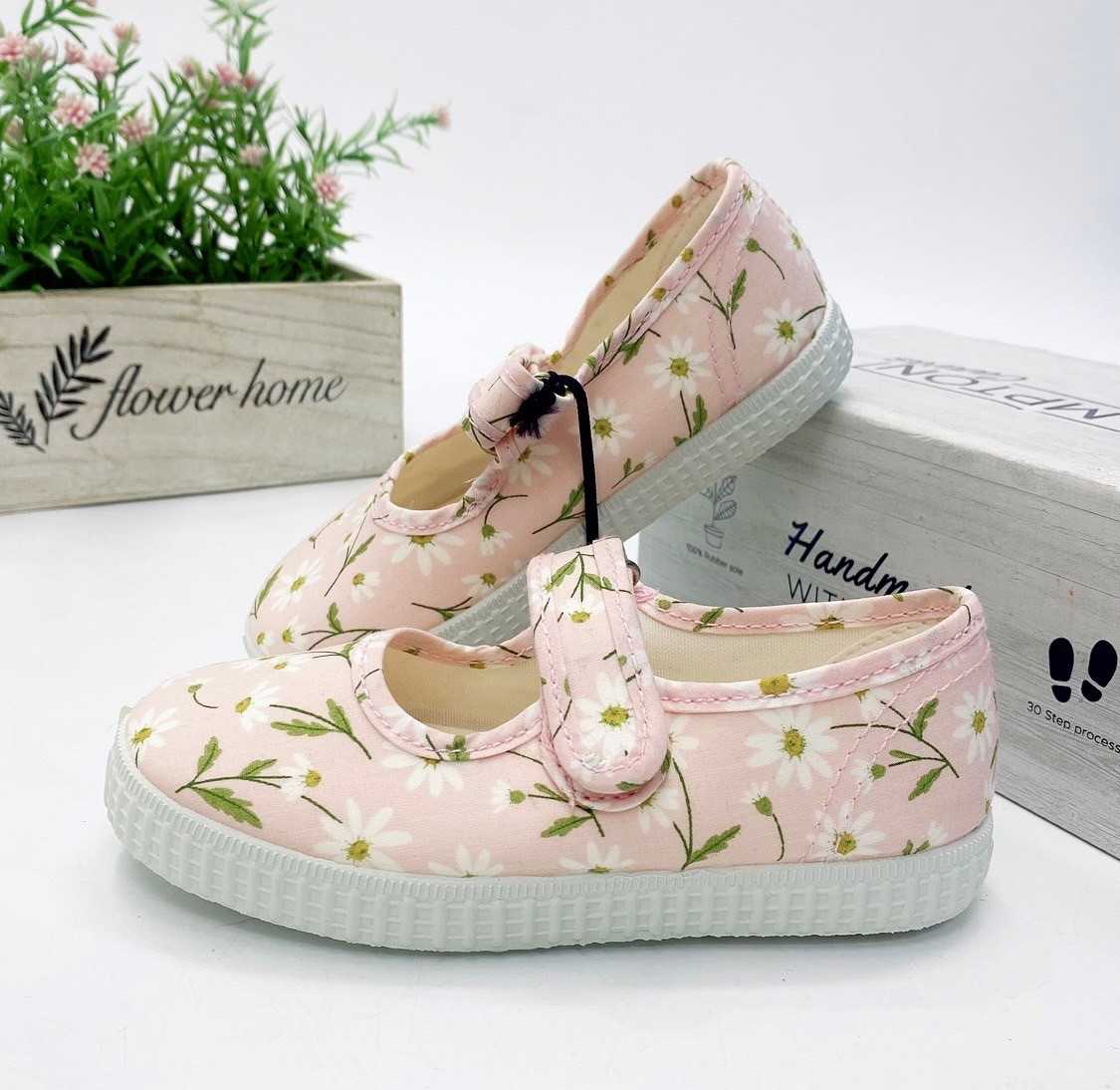 พร้อมส่ง Flower Pink Shoes