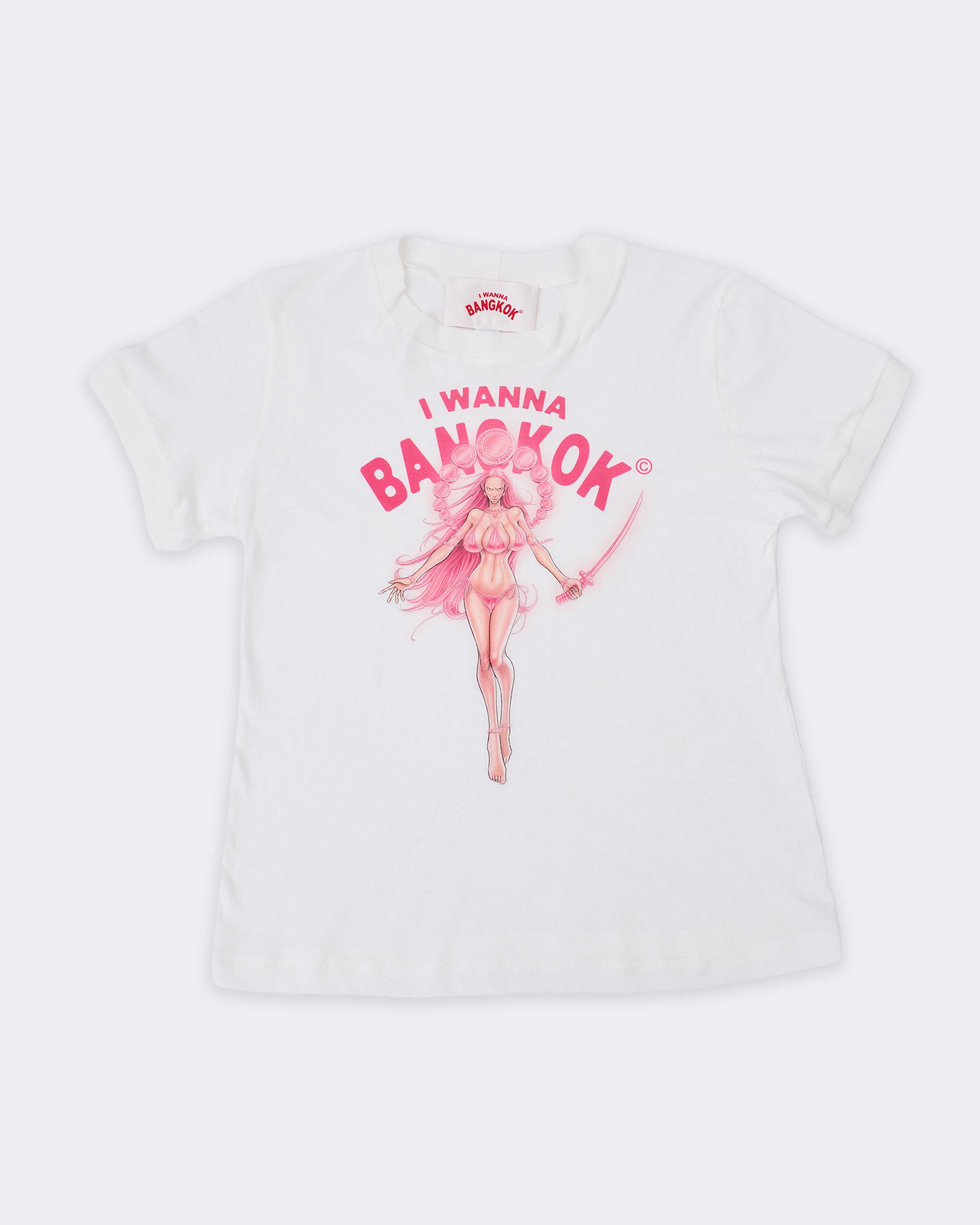 White Goddess Ringer Tee