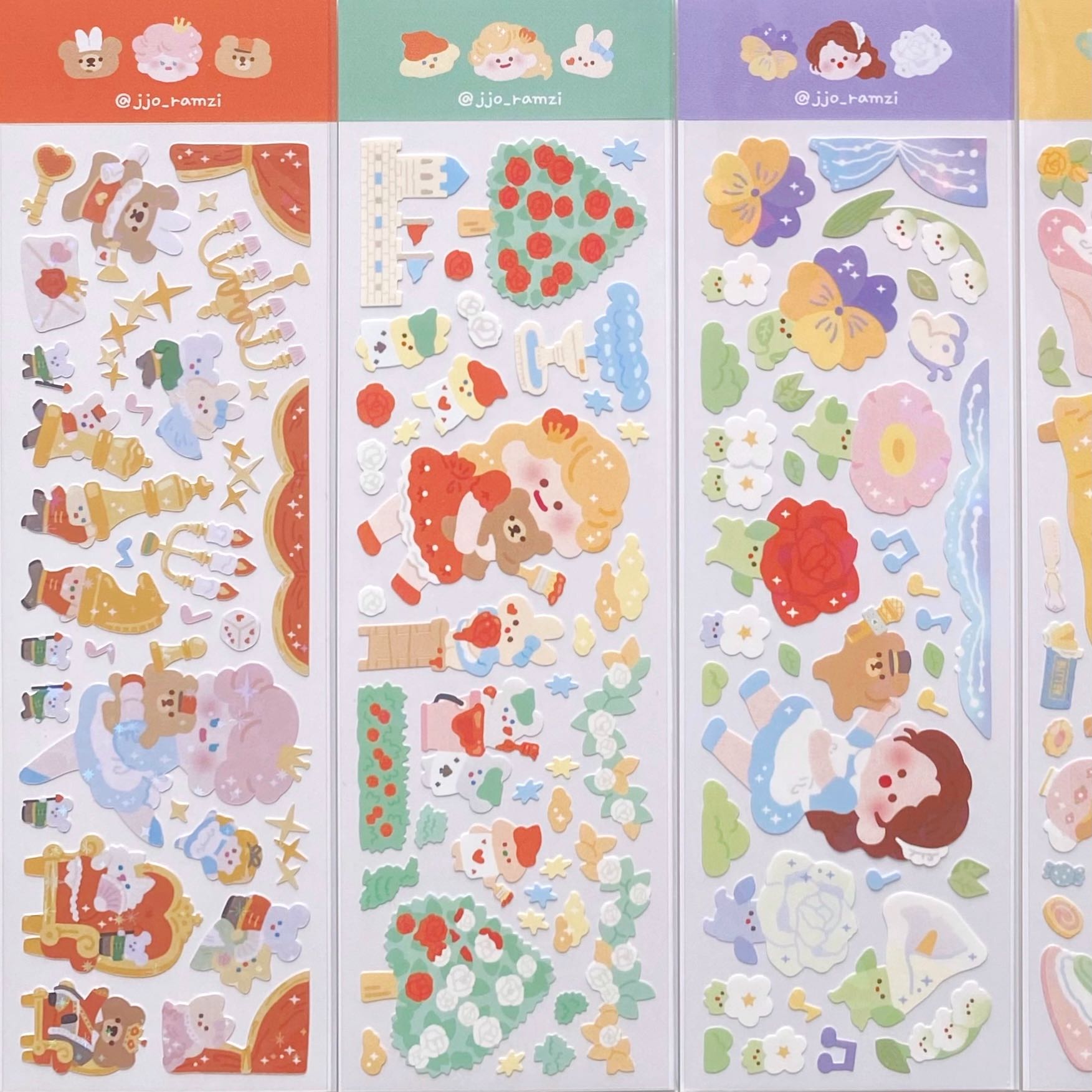 Jjo girl sticker (4 types)