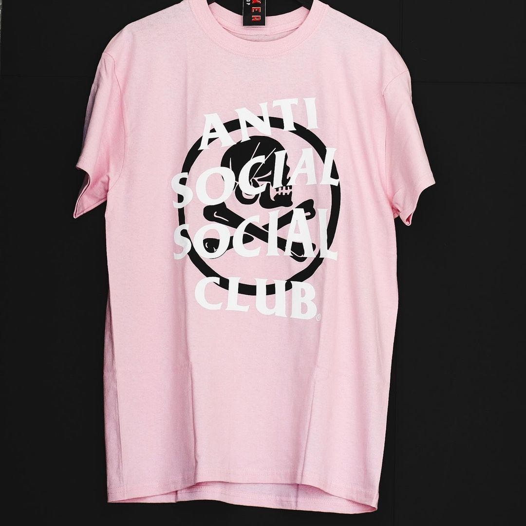 Anti Social Social Club x Neighborhood Cambered Pink Tee
