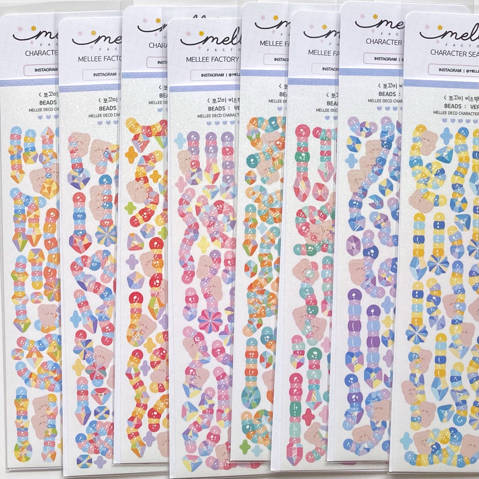 Mellee factory deco sticker pack