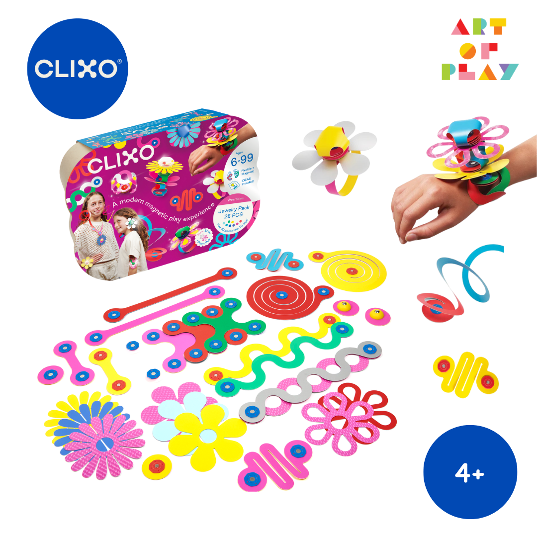 Clixo Jewelry Pack – ชุดเครื่องประดับแม่เหล็กสุดสร้างสรรค์พร้อมกับพัฒนาทักษะ STEAM สำหรับอายุ 4 ขวบ+