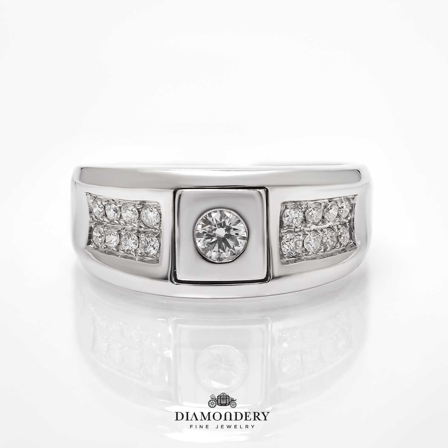 𝐖𝐄𝐃𝐃𝐈𝐍𝐆 𝐏𝐑𝐎𝐌𝐎𝐓𝐈𝐎𝐍 | Men's Flush Set Diamond Ring