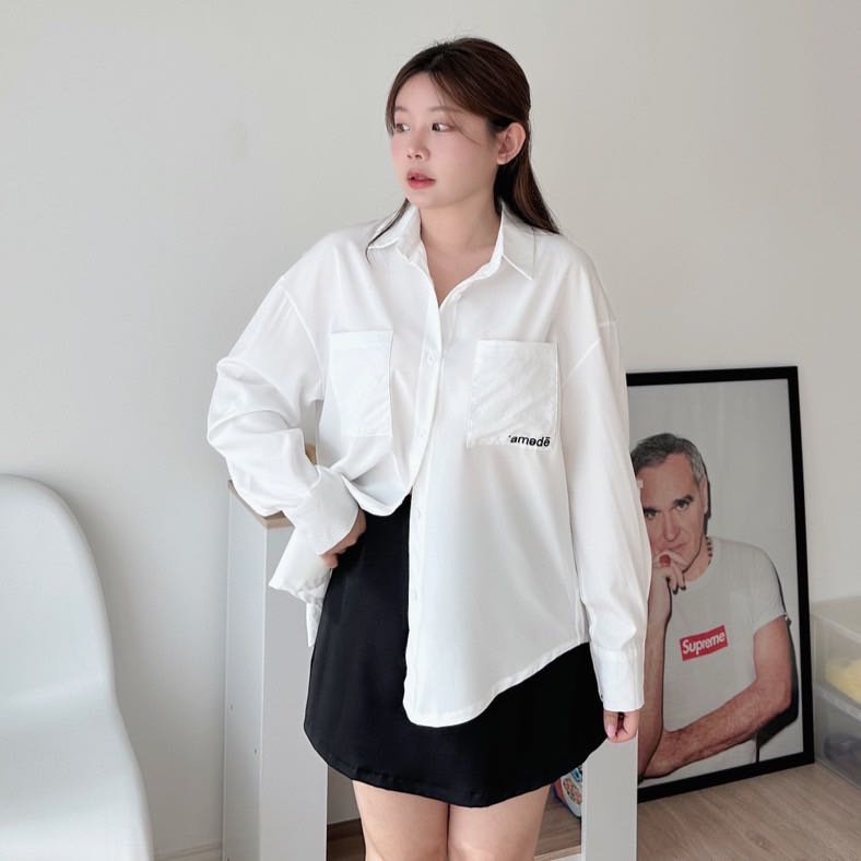 เชิ้ตแขนยาว - Long Sleeve Shirt ปัก amedē