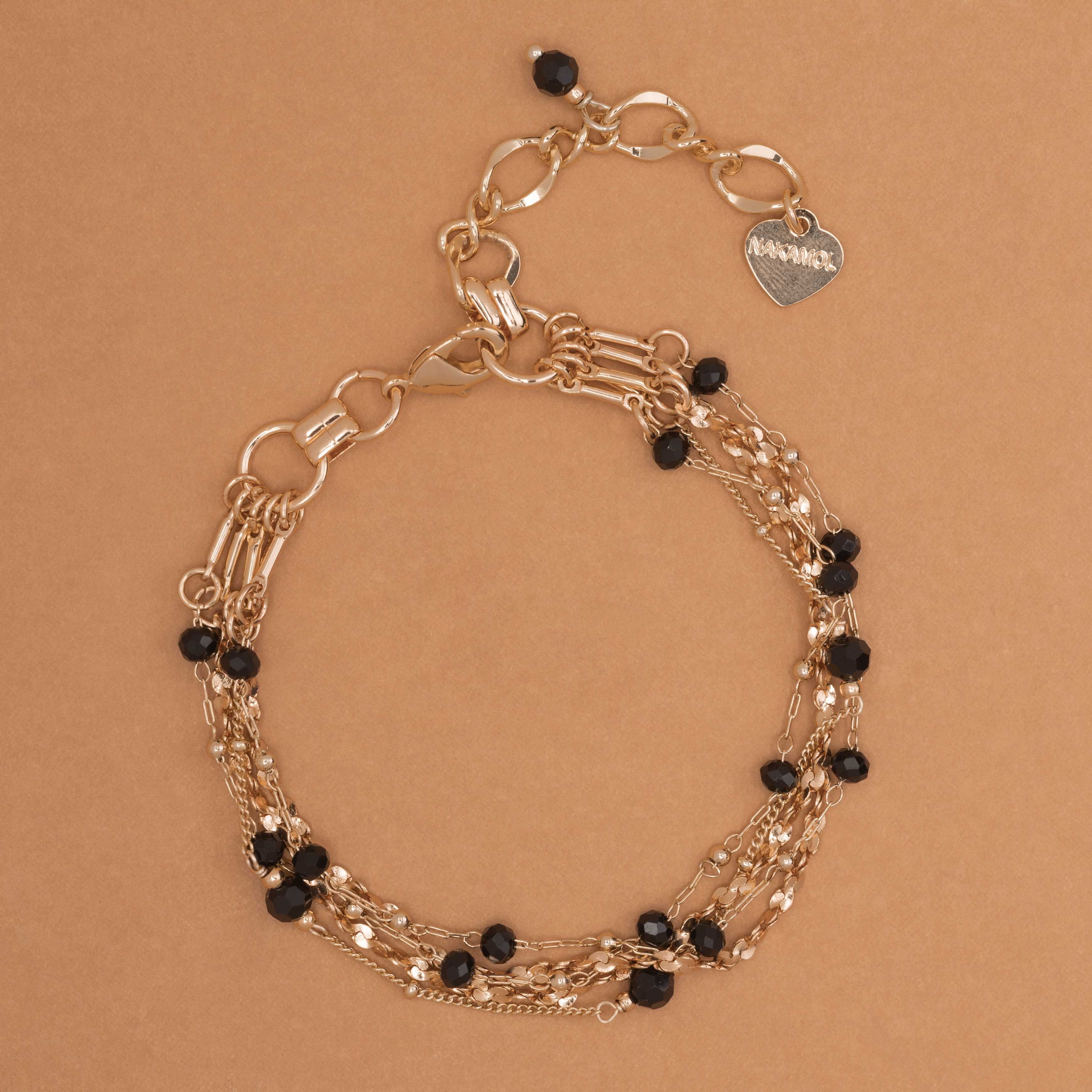 BEADED CHAIN  BRACELET