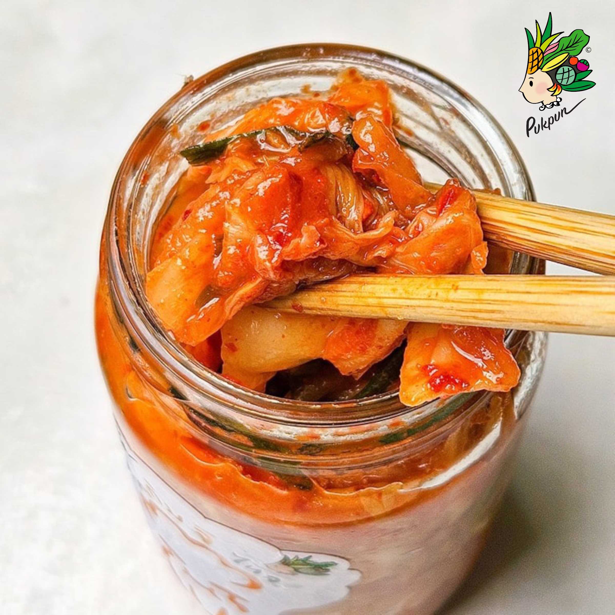 ((รอบส่ง 19 มิ.ย.)) Pre-order Organic Kimchi กิมจิน้ำตาจิไหล