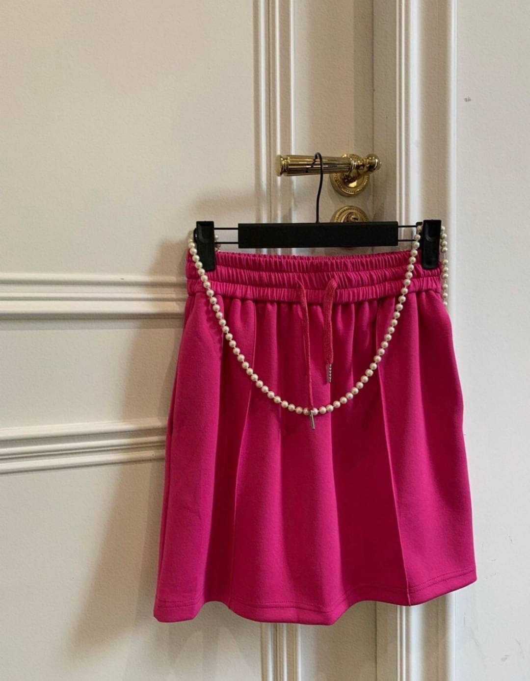 ( SALE ) KOREA MINI SKIRT / สีชมพู