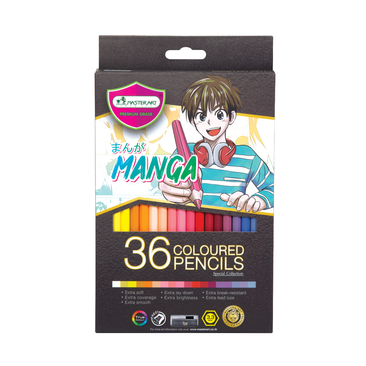 มาสเตอร์อาร์ตดินสอสี รุ่นมังงะ 36 สี  (แพ็ค6กล่อง)