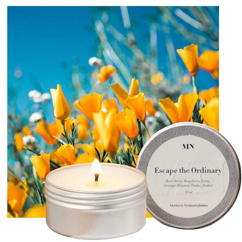 MN FORMULA Travel Candle Escape the Ordinary เทียนหอม เทียนหอมระเหย เทียนหอมสำหรับการ