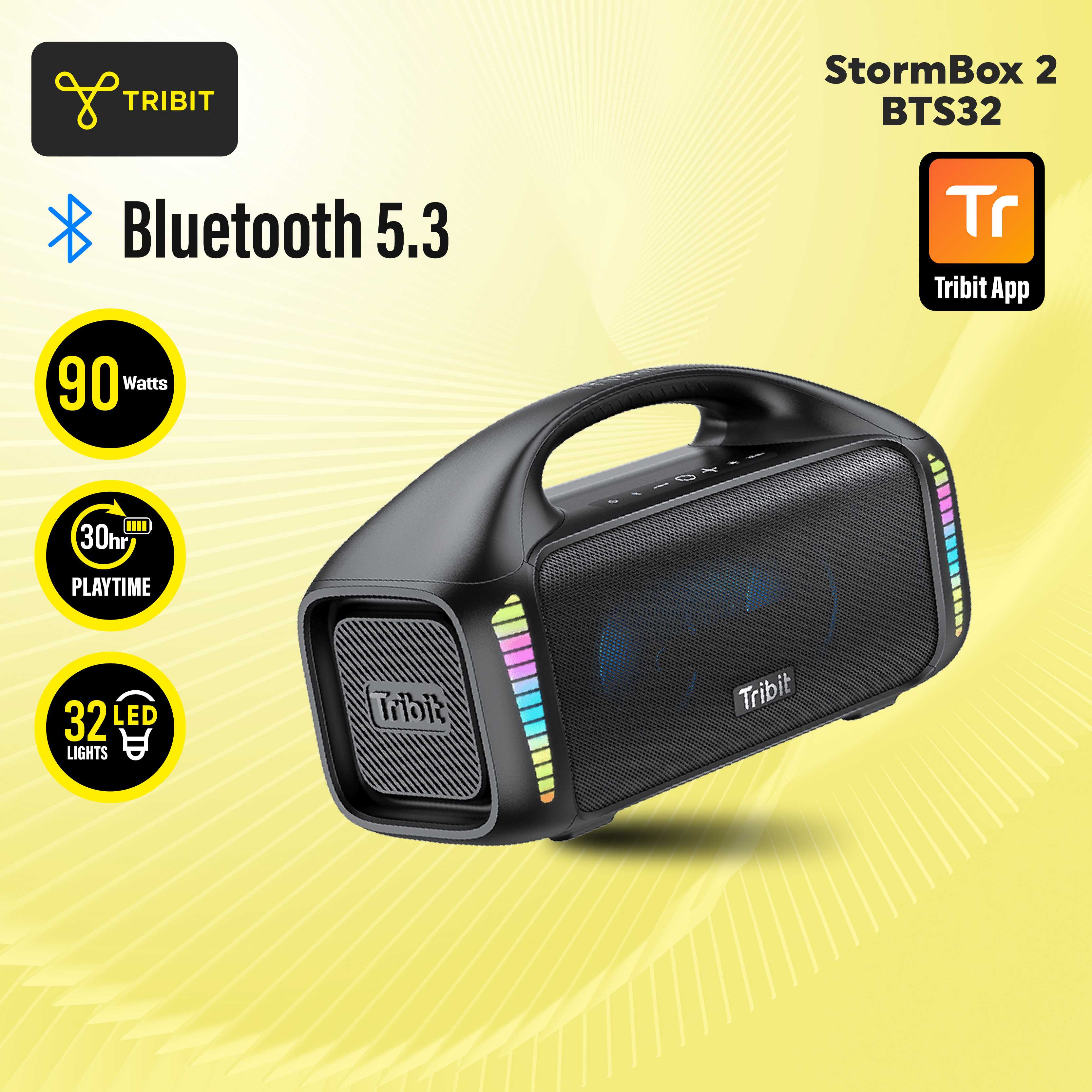 ลำโพง Tribit Stormbox Blast 90W Black