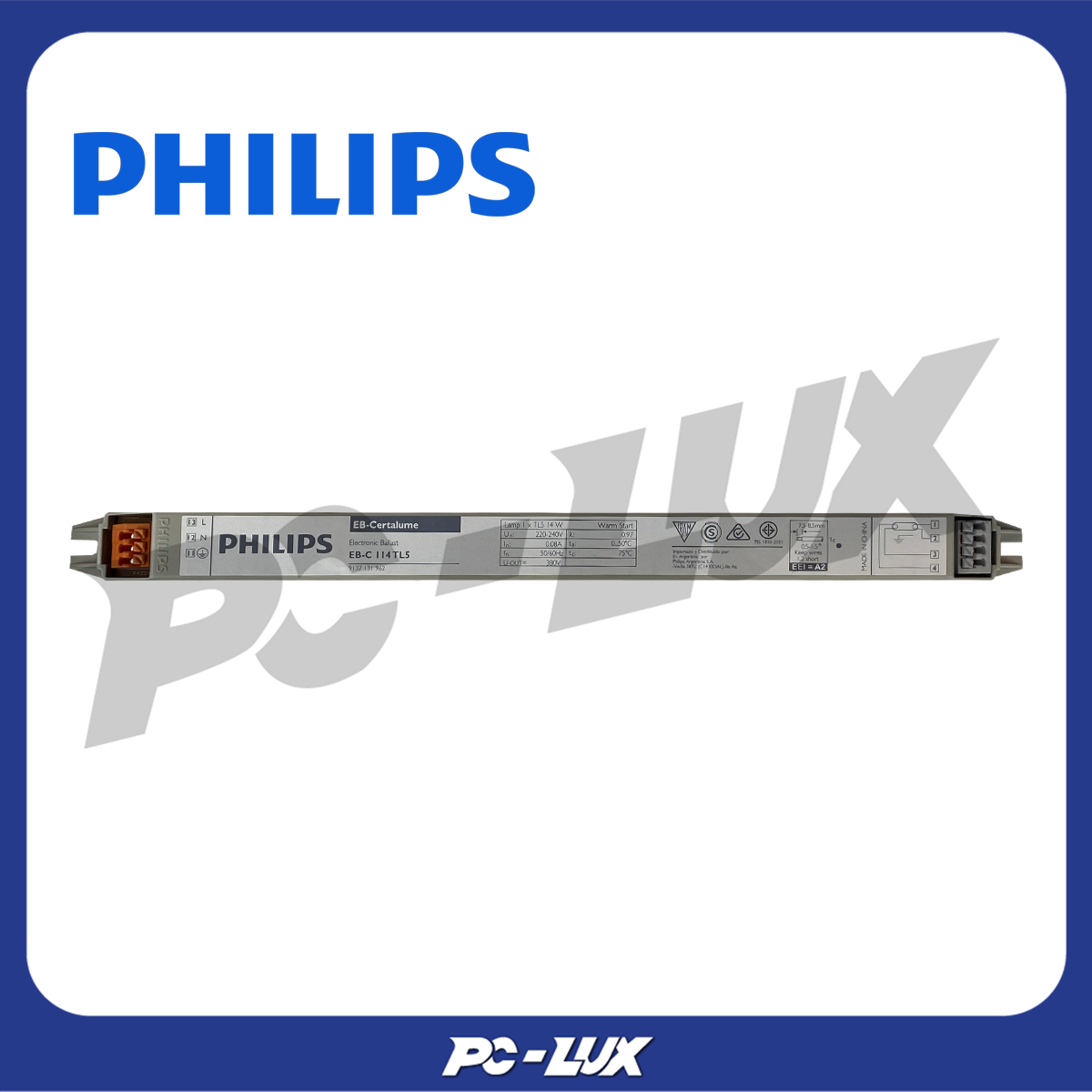PHILIPS บัลลาสต์อิเล็กทรอนิกส์ Electronic Ballast ร่น EB-C114 TL5
