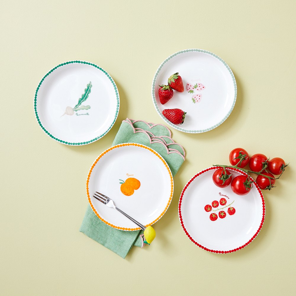 (Pre-order)  Summer Costa - Round Plate 16cm // Set of 4