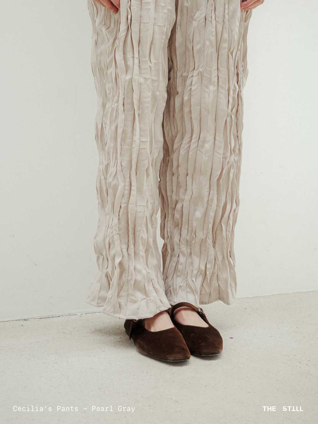07 Cecilia's Crinkled Pleated Pants