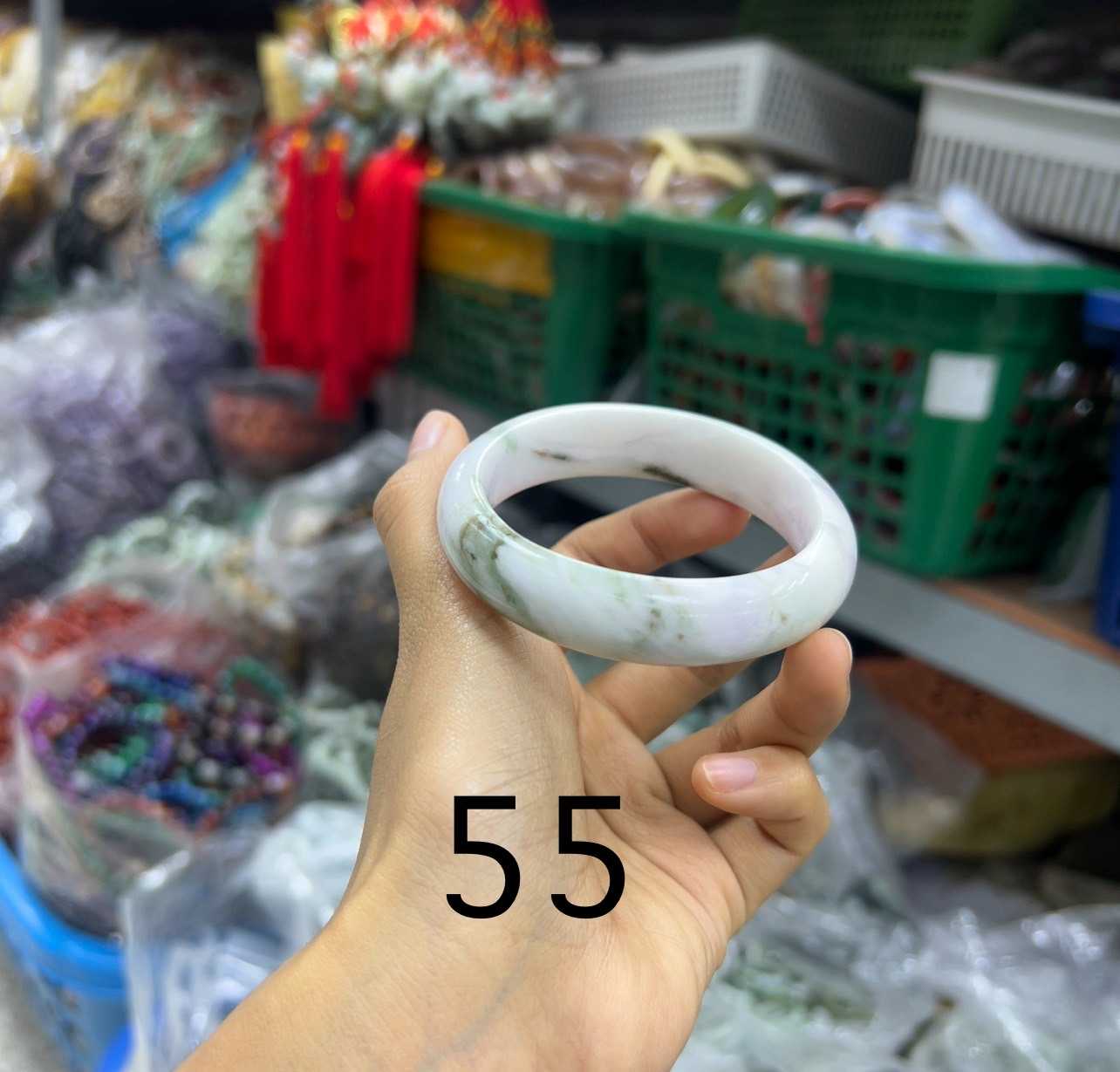 กำไลหยกเจไดต์Natural Jadeite ไซส์51 ถึง 68