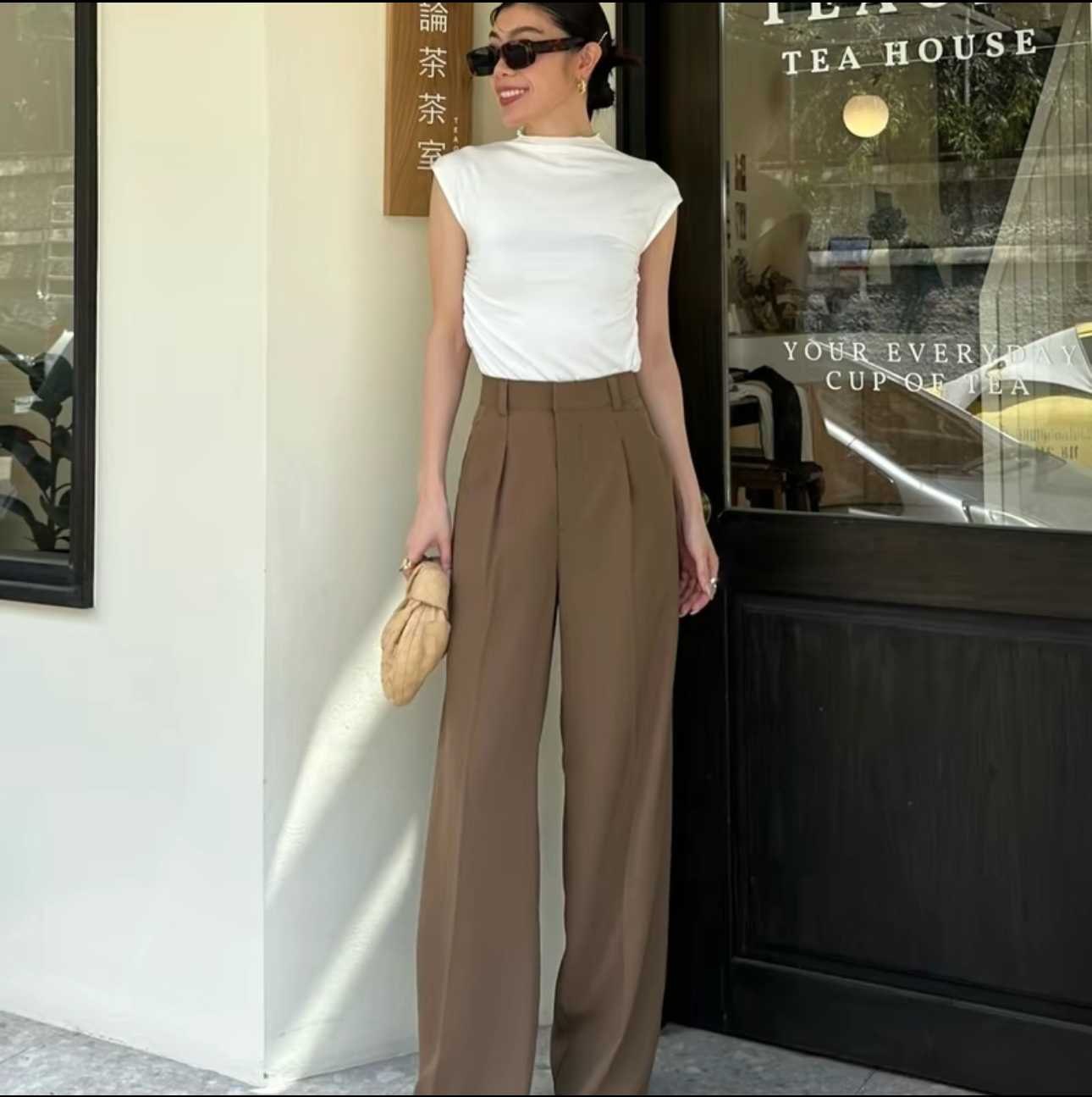 #005 HIGH WAIST SLACK PANTS