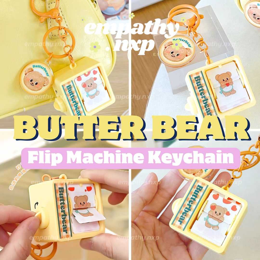 🐻​ BUTTERBEAR ✨​ พวงกุญแจหมีเนย ✨ FLIP KEYCHAIN​ 🧸​ ลิขสิทธิ์​แท้บัตเตอร์แบร์ ✨🐻